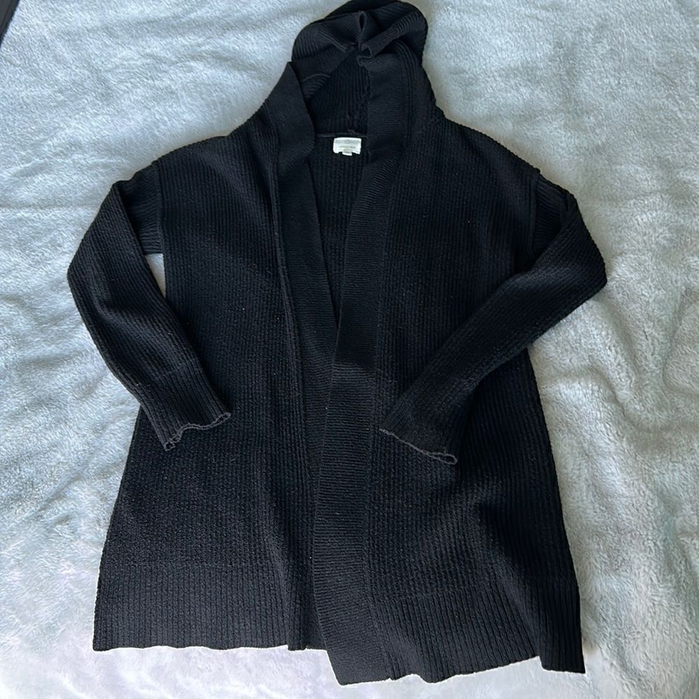 OFFLINE Black Hooded  Shirt Sweater (Women's Size Small)